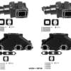 Kit Complet Collecteurs 99746 + Coudes 44354 MERCRUISER GM 262 4.3L V6 1983-2002 (Joint humide / wet)