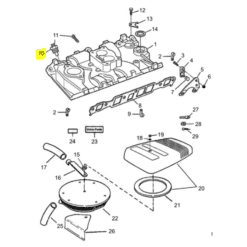 REC806490T - Sonde de température d'eau - GM L4 / V6 / V8 - Mercruiser 806490T / Volvo Penta 3852029 / OMC 0509447