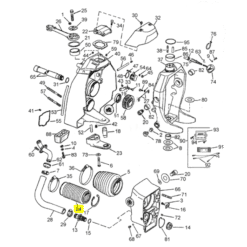 REC914036 - Soufflet d'échappement - Embase DP / SX / COBRA - Volvo Penta 3850426 / OMC 914036