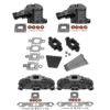 Kit Complet Collecteurs 85735 + Coudes 84591 + Rehausses 65995 Mercruiser 5.0L, 5.7L, 6.2L V8 2002 et + - (Joint sec / dry)