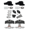 Kit Complet Collecteurs 85735 + Coudes 84309 + Rehausses BK-865995A01 Mercruiser 5.0L, 5.7L, 6.2L V8 2002 et + - (Joint sec / dry)