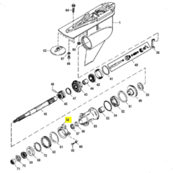 CM806105 - Anode arbre - ZINC - Martyr - Embase ALPHA ONE GEN 1 et 2 - Mercruiser 806105A1