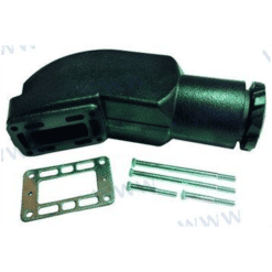 HOT20935 - Coude d'échappement VOLVO PENTA - GM 350 CID – V8 – 5.0L - 5.7L - (Joint humide / wet)