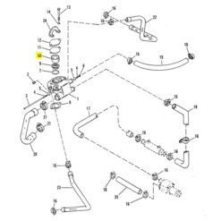 REC23-806922 - Cale de thermostat Mercruiser 17495 3.0L - V6 et V8