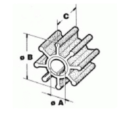 CEF500301 - Turbine Mercruiser 43026Q02 pour embase ALPHA ONE GEN 2