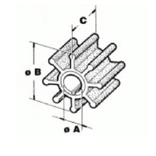 CEF500301 - Turbine Mercruiser 43026Q02 pour embase ALPHA ONE GEN 2