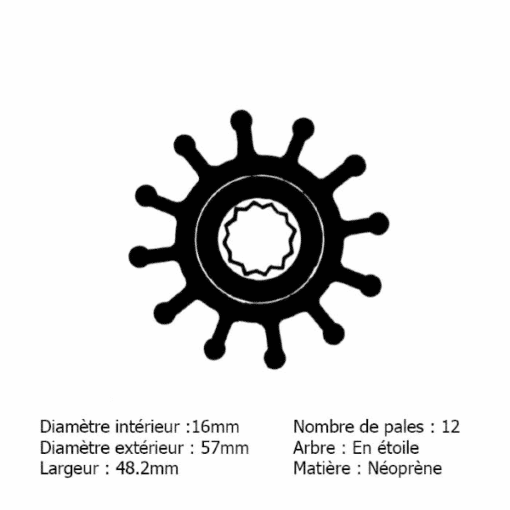 CEF500178G - Kit turbine pompe eau de mer - GM L4 3.0L - V6 4.3L - V8 5.0L et 5.7L - Volvo Penta 3842786