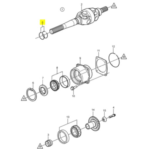 REC25-30613 - Joint torique cardan- Mercruiser 21836/ Volvo Penta 3852565 / OMC 0310585