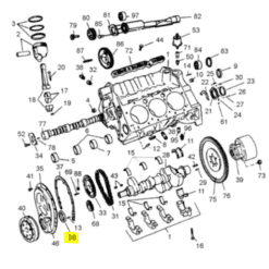 REC3853341 - Joint spi de carter de distribution - Mercruiser 11973 / Volvo Penta 3853341 / OMC 0508990