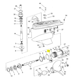 REC3863090 - Joint spi d'arbre d'hélice - Embase SX / SX cobra - Volvo Penta 3853474