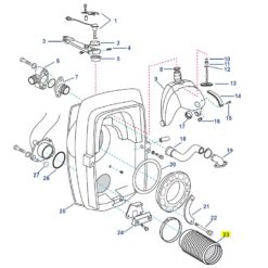 REC876631 - Soufflet échappement Volvo Penta AQ 200 - 250 - 270 - 275 - 280 - 280D -, 290 - 290DP- OEM 876631