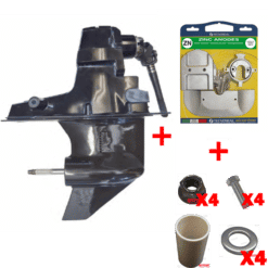 EMBALPHAONE2-1.47 – Ensemble embase ALPHA ONE GEN 2 + Kit anode zinc – Ratio 1.47 (20/22) – GM V8