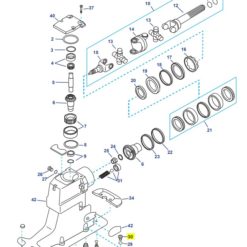 REC10-816601 - Boulon embase 7/16-20 X 1-1/2 - ALPHA ONE GEN 2 et BRAVO 3 / Mercruiser 10-816601