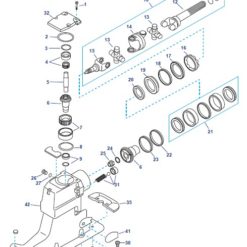 REC11-859135 - Ecrou 7/16-20 - Mercruiser 11-34933 / Volvo Penta 3852648 / OMC 0765578