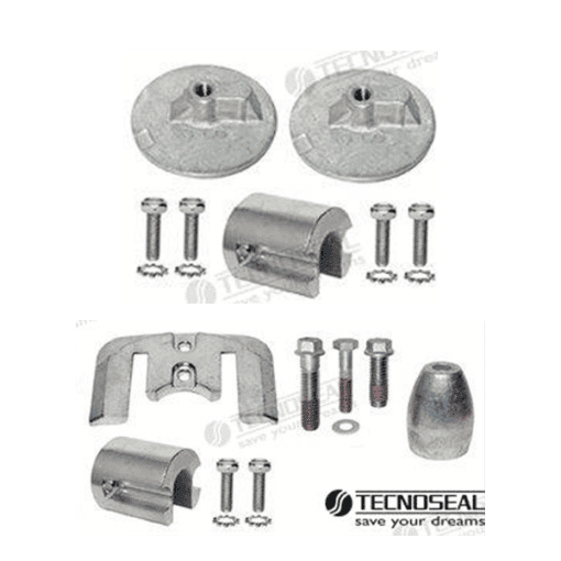 TENKITBRAVOIII-04 - Kit anodes - BRAVO III - ZINC - Mercruiser 888761Q02 - (2004)