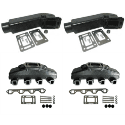 Kit Complet Collecteurs 91-81 + Coudes MAR018 FORD / INDMAR - V8 GM 305 5.0L/350 5.7L et 302 5.0L/351 5.8L CID - (Joint humide / wet)