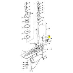 REC26-816464 - Joint spi - Embase ALPHA ONE R / MR / GEN 1 (83 à 90) et GEN 2 - Mercruiser 26-8164641 / OMC 0508481