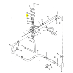 REC27-33179Q02 - Joint de couvercle de thermostat - GM L4 / V6 / V8 - Mercruiser 27-331792 / OMC 0509251