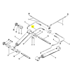 REC32-864588 - Flexible de trim bâbord - Embase R / MR / ALPHA ONE GEN 1 ( vérin de trim 395 mm) / BRAVO 1, 2, 3, XR - Mercruiser 32-864588 / OMC 0508856