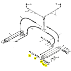 REC17-8M0065070- Kit arbre de fixation vérin - ALPHA ONE GEN 2 - Mercruiser 17-815953A01