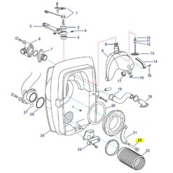 REC191844 - Boulon de cloche - GM V6 et V8 / FORD V8 - Volvo Penta 191844 / OMC 0191844