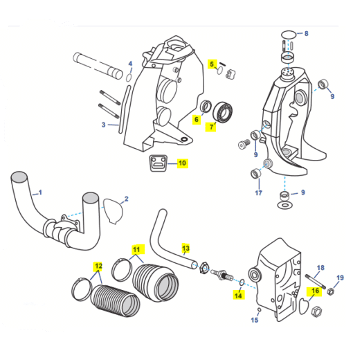 KITENTRSX - Kit entretien complet - Embase SX / DP – Volvo Penta