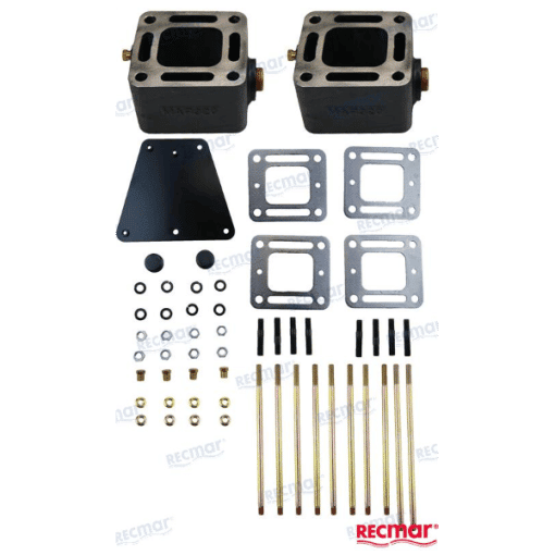 MAR3320PAR - Kit de cales de 2 rehausses 3 pouces (76,2 mm) - Mercruiser V6 et V8 +    (Joint humide / wet)