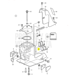 REC3852279 - Joint de plaque - Embase DP et SX - Volvo Penta 3812476 / OMC 3852279