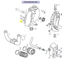 REC3852550 - Joint platine transom / tablier arrière - Embase SX - Mercruiser 802162 / Volvo Penta 3852550 / OMC 0778082