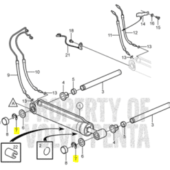 REC3857521 - Circlip axe vérin - Embase SX / X / XX - Volvo Penta 3857521 / OMC0778293