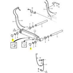 REC3857522 - Bouchon vérin - Embase SX - Volvo Penta 3857522 / OMC 0778214