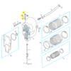 REC45518T1 - Kit levier inverseur - Embase ALPHA ONE GEN 1 et 2 - Mercruiser 45518T1