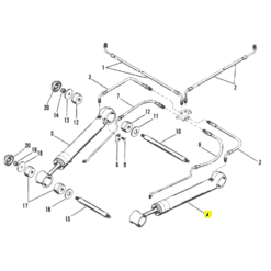 REC98703A3 - Vérin de trim droit - 395 mm - Embase ALPHA ONE GEN 1 - Mercruiser 98703A3