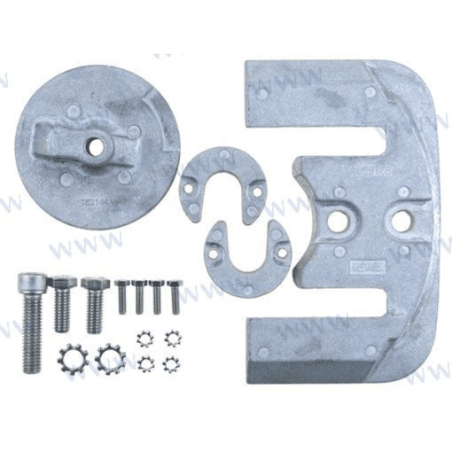 RECKITMBRAVO23AL - Kit anodes - Aluminium - Embase BRAVO 2 et 3 - Mercruiser 888761Q03