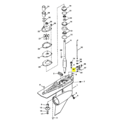 RM23-815921A17 - Kit étanchéité tige passage de vitesse et connexion speedo - Embase ALPHA ONE GEN 2 - Article orignal - Mercruiser 23-815921A17