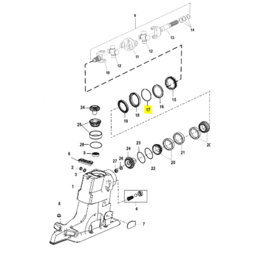 REC25-70937 - Joint torique - Embase ALPHA ONE GEN 1 et 2 - Mercruiser 25-70937 / OMC 911686