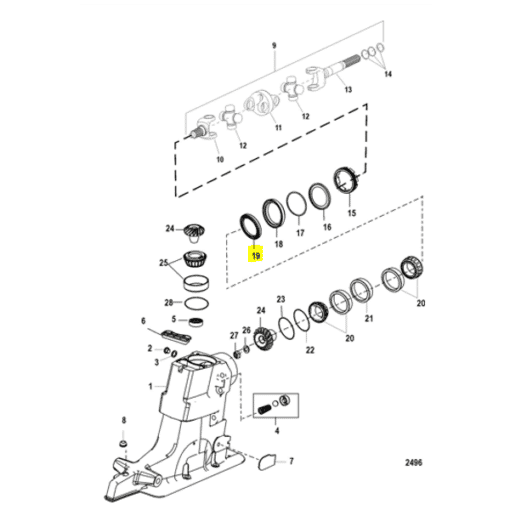 REC26-823894 - Joint spi - Embase ALPHA ONE GEN 1 et 2 - Mercruiser 26-823894