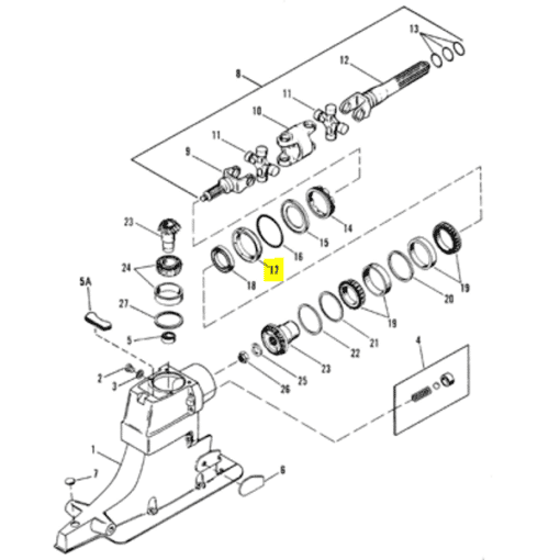 REC66081A2 - Logement - Embase ALPHA ONE GEN 1 et 2 - Mercruiser 66081A2