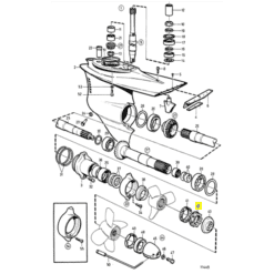 RM3851334 - Ecrou hélice - Embase DP / SP - Volvo Penta 3851334