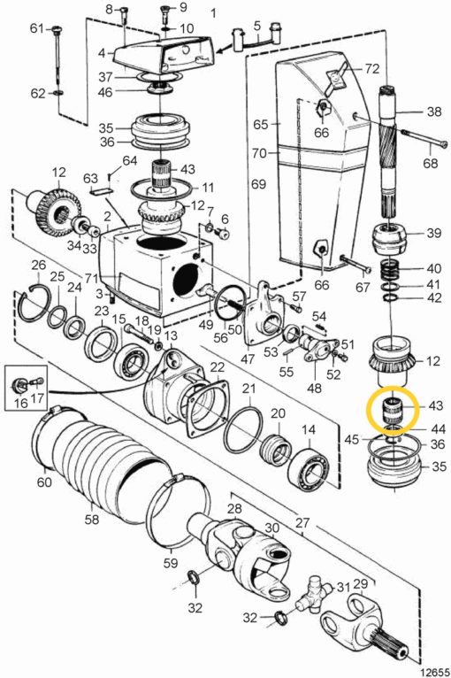 RM3852390 - Roulement double embase Volvo 3852390