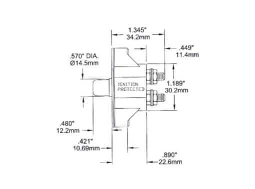 Disjoncteur 50 AMP Volvo Penta - Mercruiser