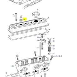 RECTW9760 - Bague reniflar cache culbuteur GM V6 4.3l Vortec Mercruiser 8M0071559 - Volvo 835415