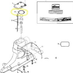 REC25-32546 - Joint de capot d 'embase Mercruiser alpha one gen 1 et 2 - 26-32546 MERCRUISER : 25-32546 SIERRA : 18-7161