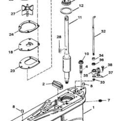 REC807929A1 - Base de pompe à eau Mercruiser Alpha one Gen 2 - 807929A1 Mercury OEM: 807929A1 Mercruiser 807929A2, 815922A5, 821759A1, 821759A2, 821759A3, 821759A4 Sierra: 18-2354