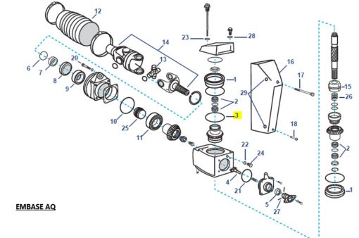 REC832669 - Joint torique couvercle embase Volvo Penta 832669