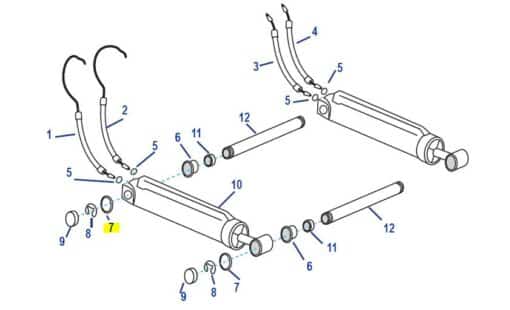 Rondelle trim Volvo Penta