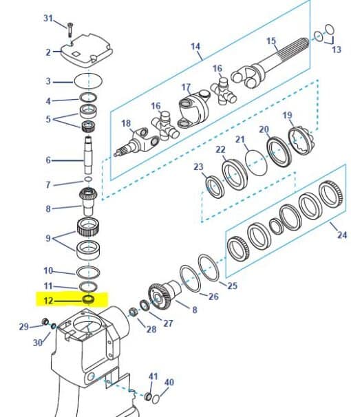 oint spi alpha one gen 1 - Mercruiser 26-965031 REC26-965031 Se monte sur l'arbre vertical  Mercruiser: 26-66302, 26-96503, 26-965031, 56394, 66302, 66302B, 96503, 965031; Bombardier: 0500382, 0508460, 0775422 