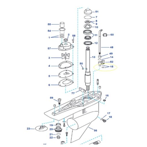 Joint torique embase Mercruiser Alpha One gen2 - 25-36318 - REC25-36318  Mercruiser: 25-36318, 25-896322, 36318