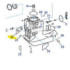 Plaque tribord OMC COBRA SX