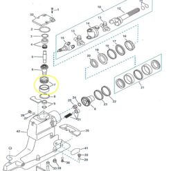 roulement conique arbre vertical Mercruiser alpha one   31-35990A1 - Mercruiser: 31-35990A1, 31-35990A2, 35990A1; Bombardier: 0509432, 0983891, 983891